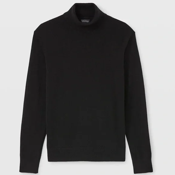 Cashmere Side Button Turtleneck - Brand New - NEVER WORN - Black